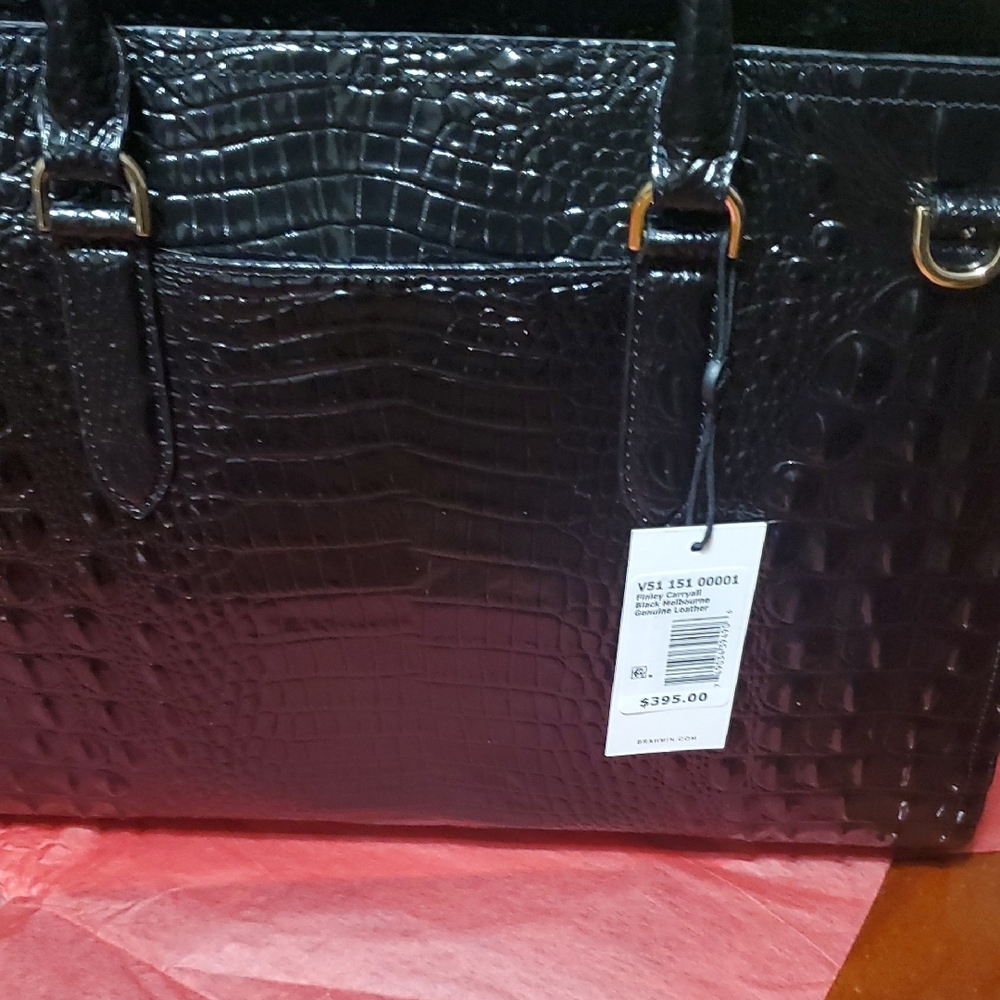 Brahmin Finley Carryall Black Handbag - Picture 3 of 7